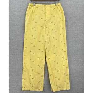 Vintage Intimate Classics Sleepwear Pants Womens Large Yellow Frogs Lounge PJ